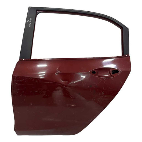 Porta Traseira Esquerda Chevrolet Onix Plus 2019 Detalhe Traseira Esquerda Vermelho