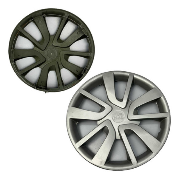 Calota Grid Aro 14 Renault Logan 2014 2016 | 870arptau Preto