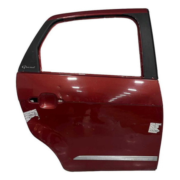 Porta Traseira Direita Fiat Grand Siena 2012 2021 Traseira Direita Vermelho