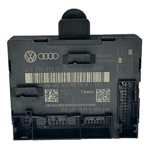 Módulo Porta Dianteiro Direito Audi Q7 2010 2011 4f0959792t