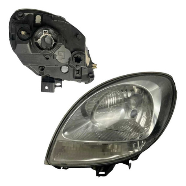 Farol Esquerdo Renault Kangoo Forgão Jump 2008 Detalhe Vermelho