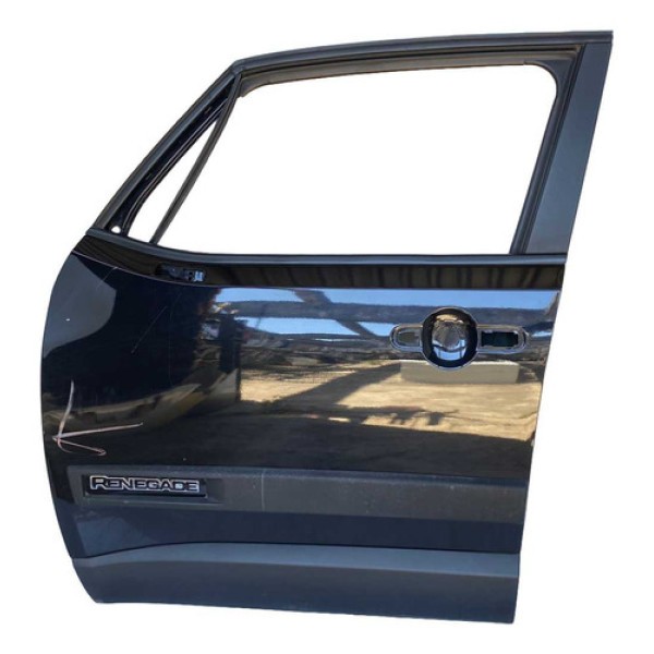 Porta Motorista Jeep Renegade 2016 2017 2018 2019 2020 2022 Dianteira Esquerdo Preto