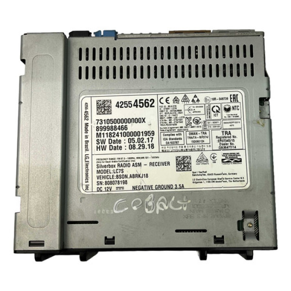 Módulo Receptor Chevrolet Cobalt 1.8 2018 2019