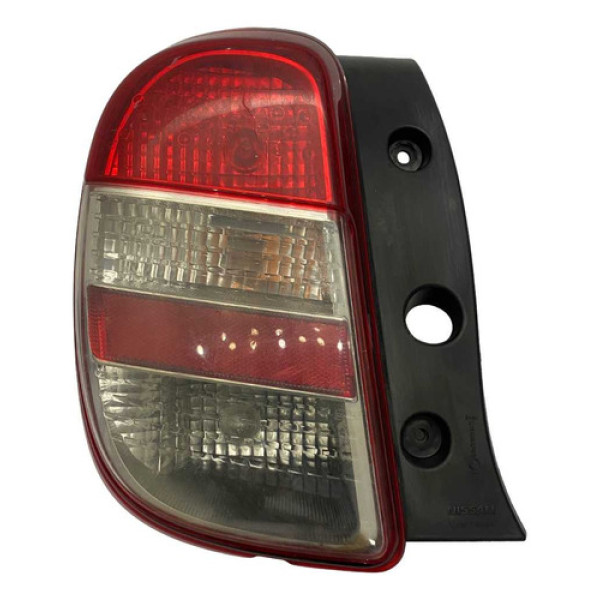 Lanterna Traseira Esquerda Nissan March 2011 2014 Detalhe Esquerdo/motorista Vermelho
