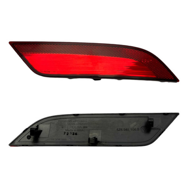 Refletor Olho Gato Direito Parachoque Fox 2015/22 5z6945106b Preto