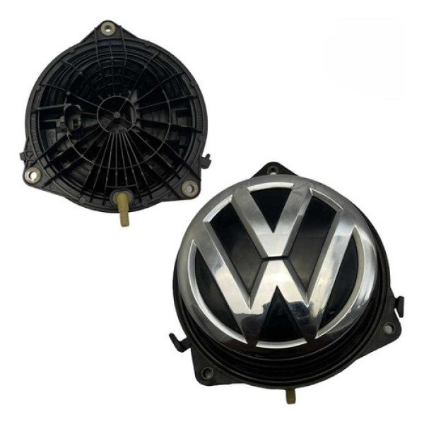 Emblema Maçaneta Porta Malas Vw Fox 2015 2020  Prata