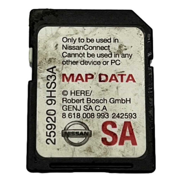 Cartão Sd Navegação Gps Map Data Nissan Kicks 2020