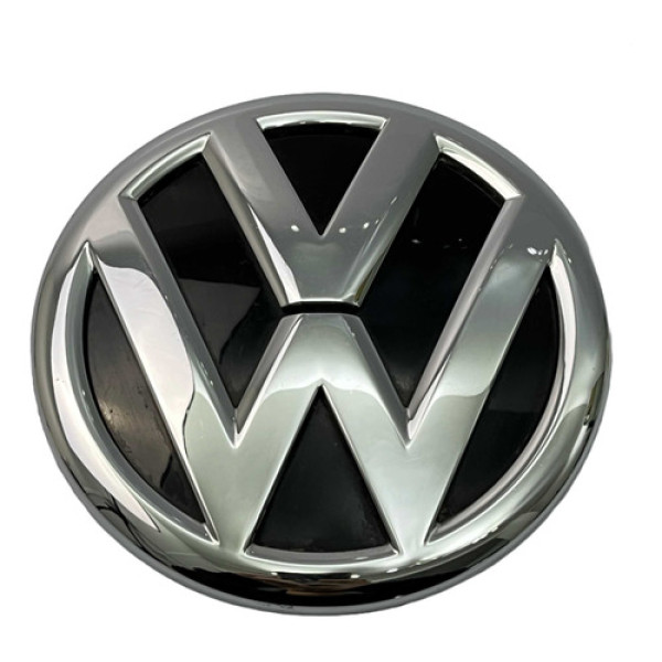 Emblema Tampa Traseira Vw Saveiro 2014 2016 Detalhe Cinza