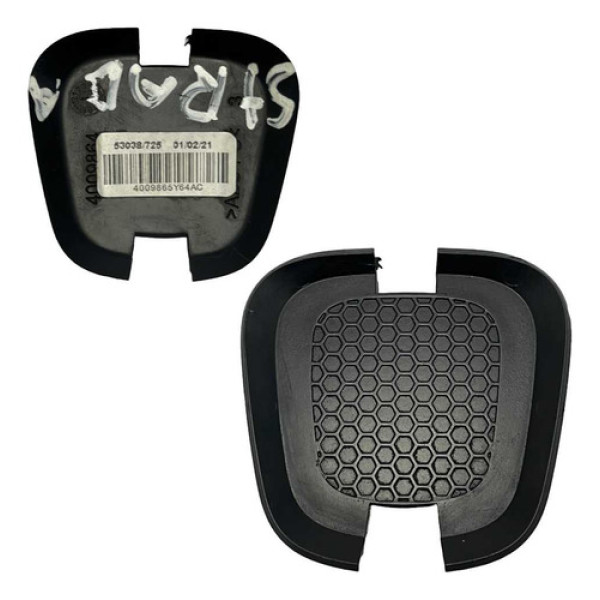 Acabamento Tampa Cega Volante Fiat Strada 2021 2024 4009864 Lisa Preto