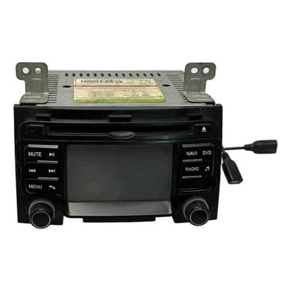 Central Multimídia Paralela Hyundai I30 2009 2012 Detalhe Preto