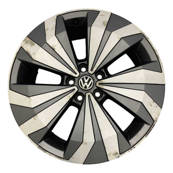 Roda Liga Leve Aro 15 5 Furos Volkswagen T-cross 2019 2020 Preto Diamantino