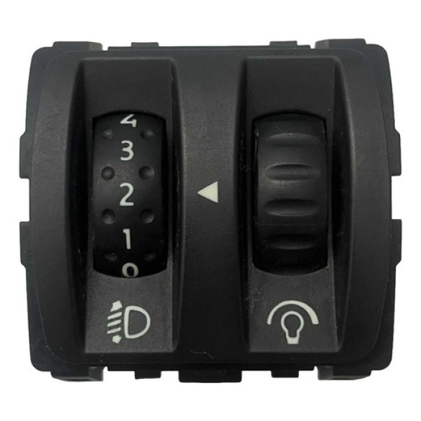 Botão Comando Regulagem Farol Renault Fluence 2012 2017 Preto