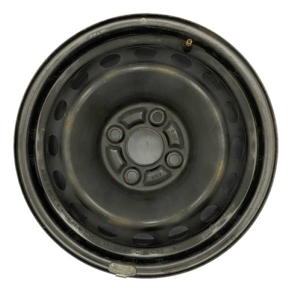 Roda Ferro Aro 14 4 Furos Toyota Etios 2013 2021 Preto