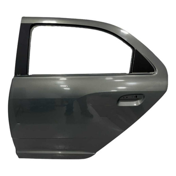 Porta Traseira Esquerda Chevrolet Cobalt 2018 2019 Traseira Esquerda Cinza Metálico.