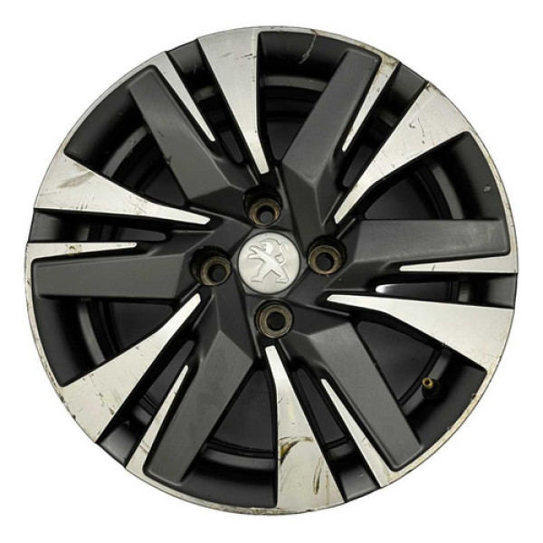 Roda Liga Leve Aro 16 4 Furos Peugeot 2008 2019 2020 Preto Diamantado