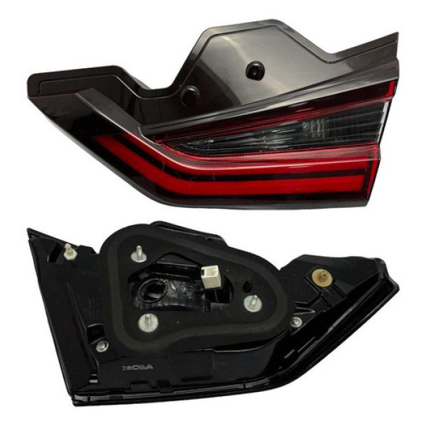 Lanterna Tampa Mala Direita C Led City Hatch 2022 2024 Direito/passageiro Vermelho