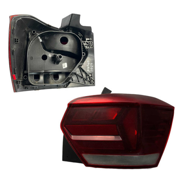 Lanterna Direita Volkswagen Polo 2020 Paralela Vermelho Direito/passageiro