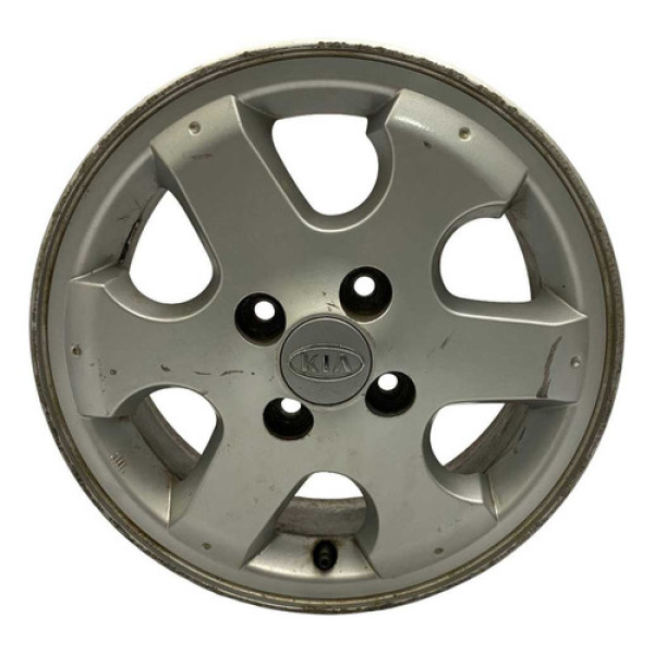 Roda Liga Leve Aro 14 4 Furos Kia Picanto 2009 2010 Cinza