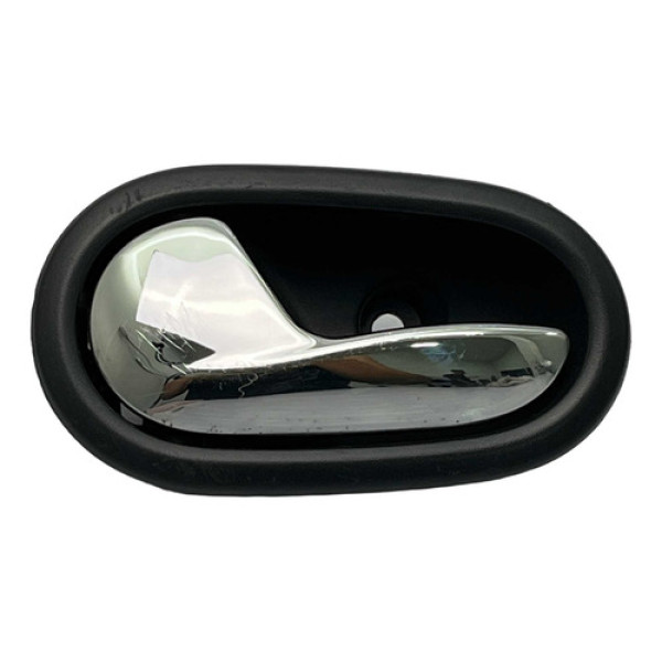 Maçaneta Interna Esquerda Logan Sandero Cromada 2015 2018 Dianteira/traseira