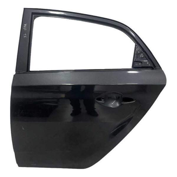 Porta Traseira Esquerda Hyundai Hb20 Hatch 2013 2019 Traseira Esquerda Preto