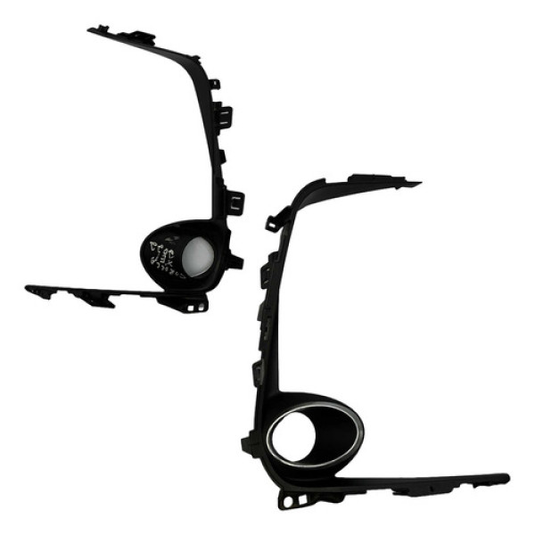 Moldura Farol Milha Direito Corolla Xei 2019 2022 8148102540 Preto Direito