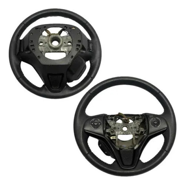 Volante Direção Couro C Mídia Chamada Honda Hrv 2018 Detalhe