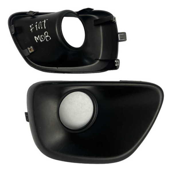 Moldura Farol Milha Direito Fiat Mobi 2021 2024 | 100227538 - Preto