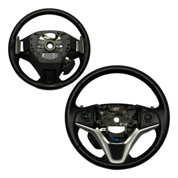 Volante Direção C Mídia Chamada Borboleta Fit 2015 2021