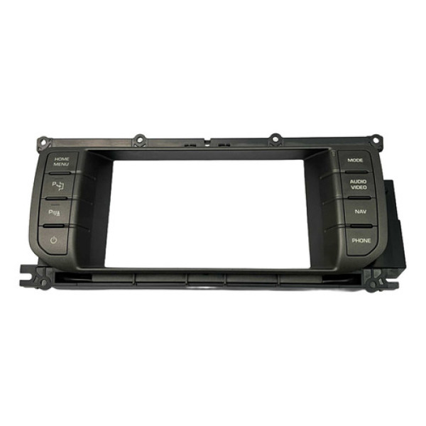 Moldura C Botão Central Multimídia Evoque 2013 Preto