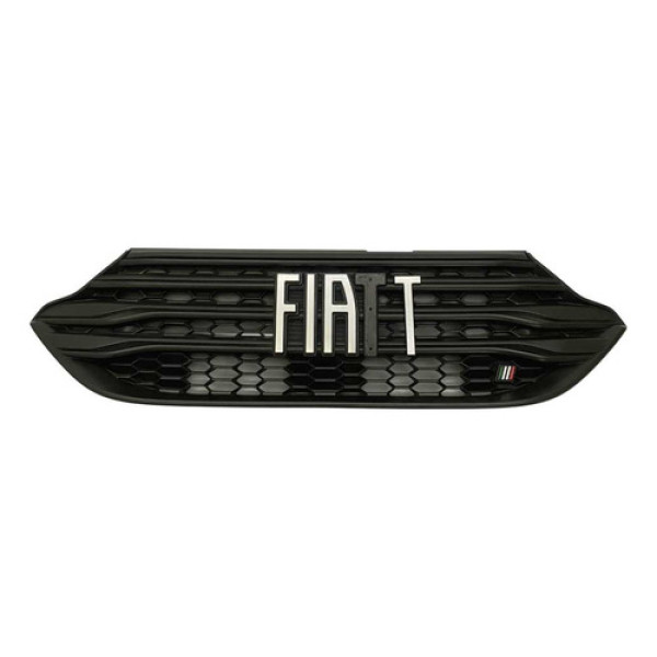 Grade Frontal Radiador Fiat Strada 2020/22 Detalhe  Preto Brilhante