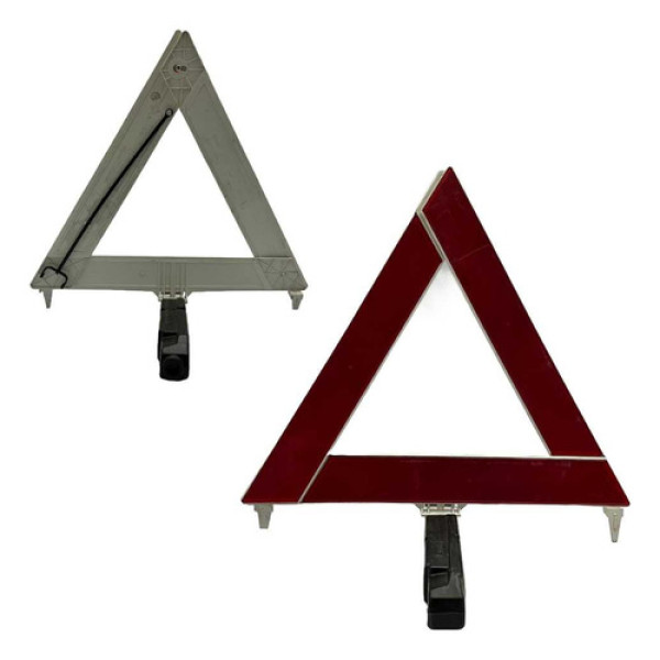 Triângulo Sinalizador Segurança Auto Metal