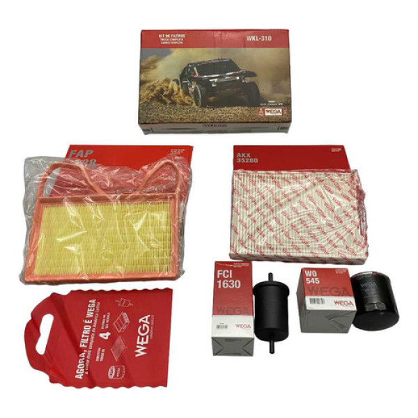 Kit Filtro Troca Completa Wega Volkswagen Up! 1.0 High 2014