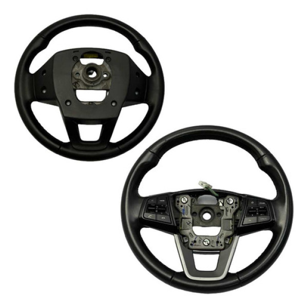 Volante Direção Couro Mídia Chamada Hyundai Creta 2017 2021