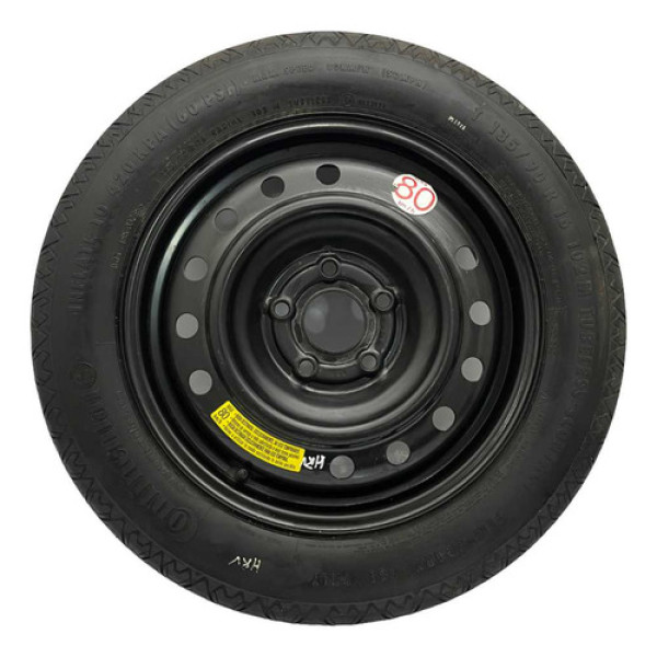 Roda Estepe Fino Aro 16 5 Furos T135/90 Honda Hr-v 2020 Preto