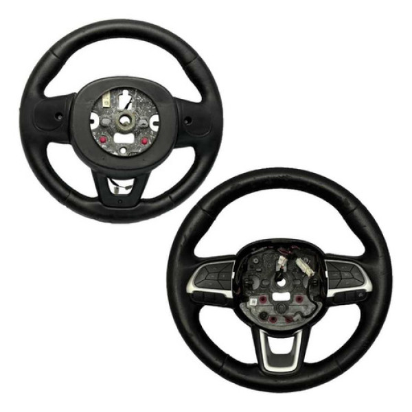 Volante Direção C Mídia Piloto Automático Compass 2016 2021 Preto