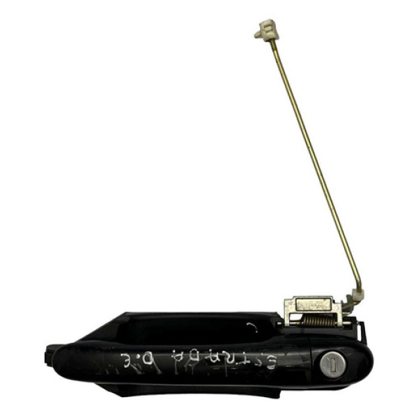 Maçaneta Externa Porta Dianteira Esquerda Fiat Strada 2021 Preto Dianteira