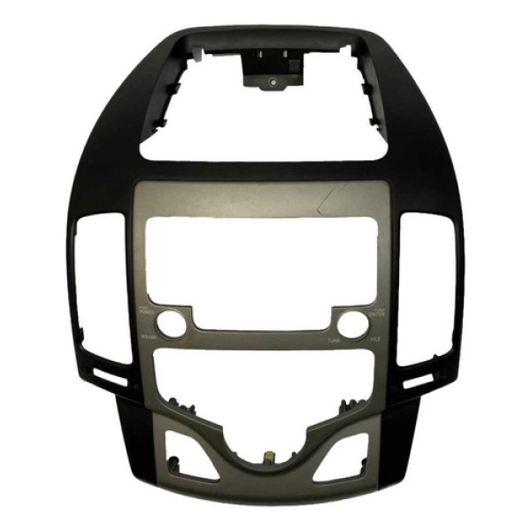 Moldura Painel Central Hyundai I30 2009 2012 Detalhe Preto