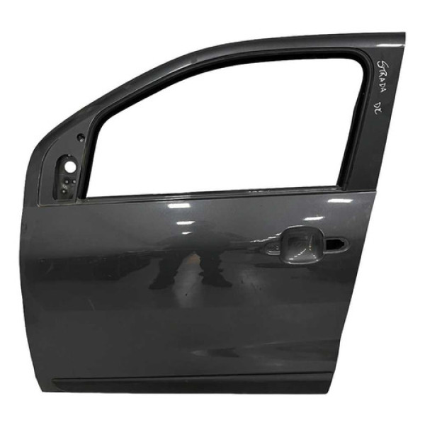 Porta Dianteira Esquerda Fiat Strada 2020 2025 Dianteira Esquerda Preto