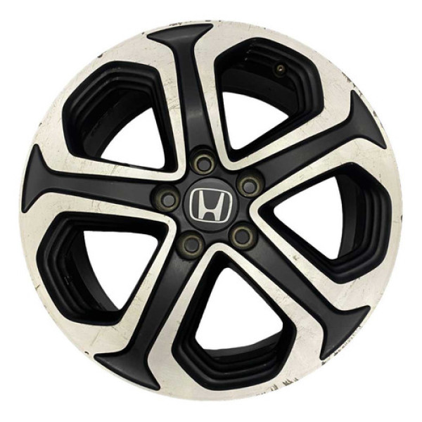 Roda Liga Leve Aro 17 5 Furos Honda Hr-v Ex 1.8 2016 2021 Prata