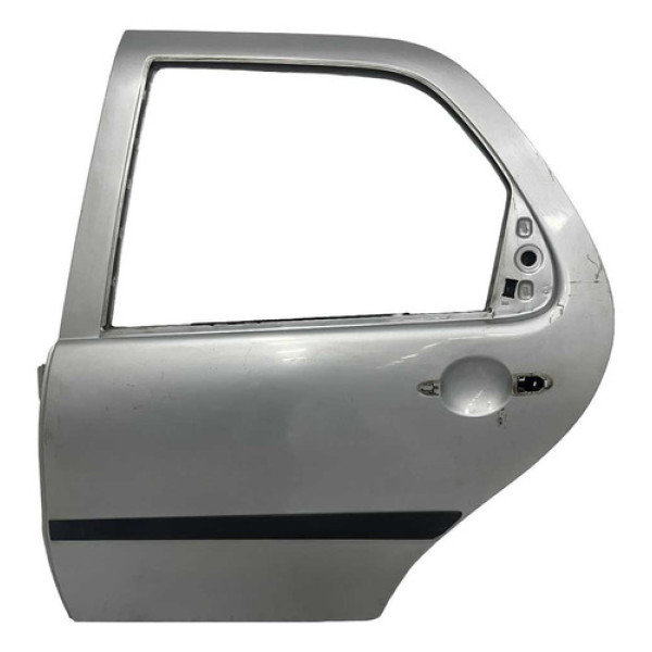 Porta Traseira Esquerda Fiat Palio Fire  2004 2016 Traseira Esquerda Prata