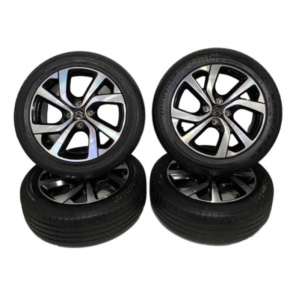 Jogo Rodas Aro 17 C4 Cactus 2021 2022 C Pneu 205x55
