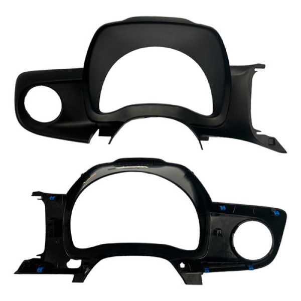 Moldura Painel Instrumento Fiat Strada 2020 2023 Preto Liso