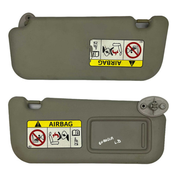 Quebra Sol Lado Direito C Espelho Toyota Corolla 2014 2018