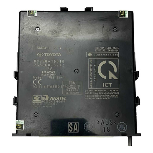 Módulo Smart Key Toyota Corolla Cross 2023 8999016010 Preto