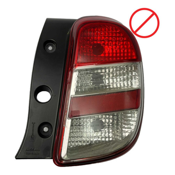 Lanterna Traseira Direita March 2011 2014 265501hl0a Detalhe Direito/passageiro Vermelho