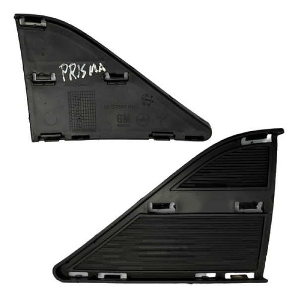 Acabamento Direito Grade Dianteira Prisma 2017 2020 52157607 Brilhante